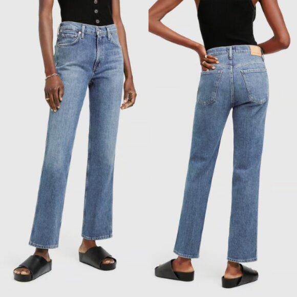 Citizens Of Humanity Denim - Citizens Of Humanity Womens Daphne High Rise Jeans Size 26 Shadow Bloom